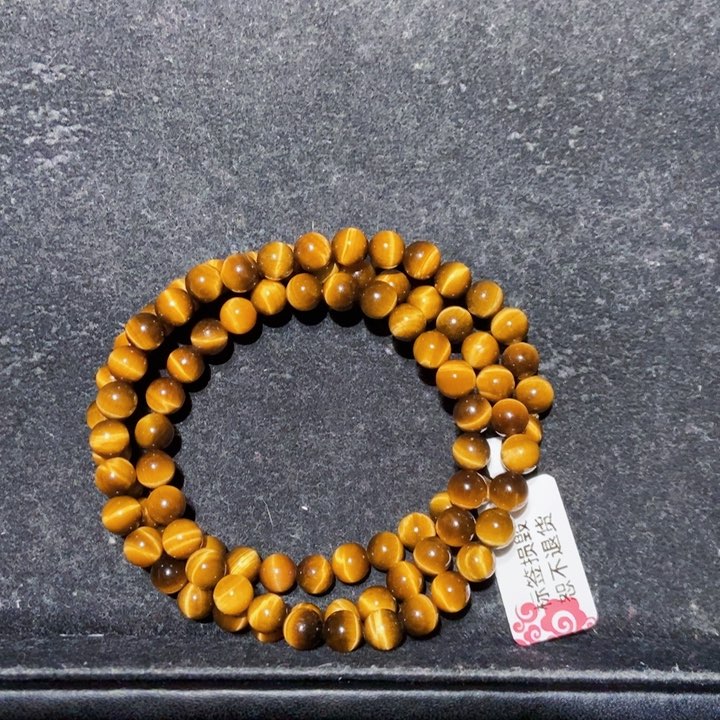 黑曜岩手串未镶嵌