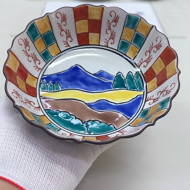 摆件进口瓷器九谷