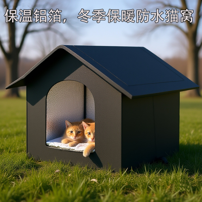 猫窝户外流浪猫窝全封闭可拆洗防雨防寒四季适用保暖猫屋狗窝