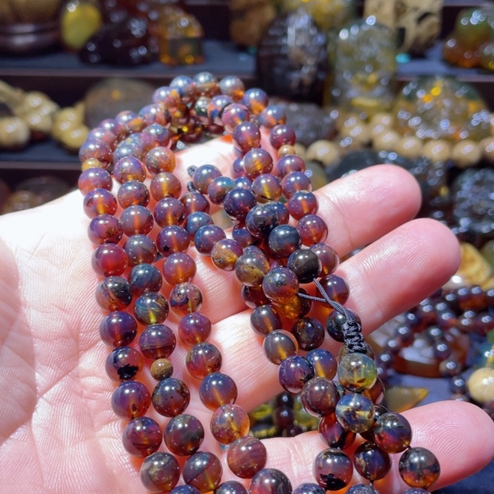 琥珀手链未镶嵌水*蓉