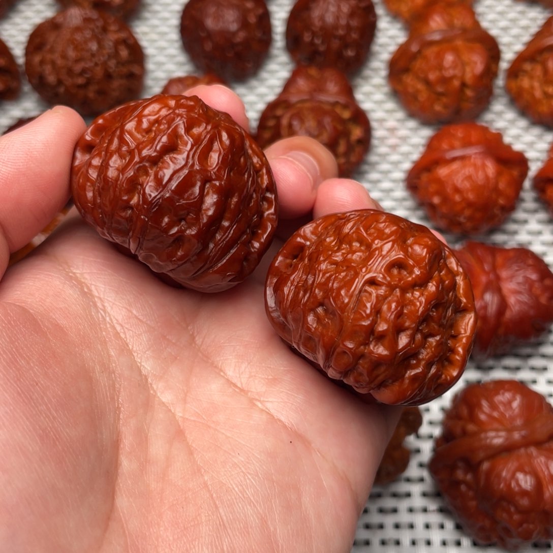 桃核吊坠文玩核桃 手把件 南瓜墩 40