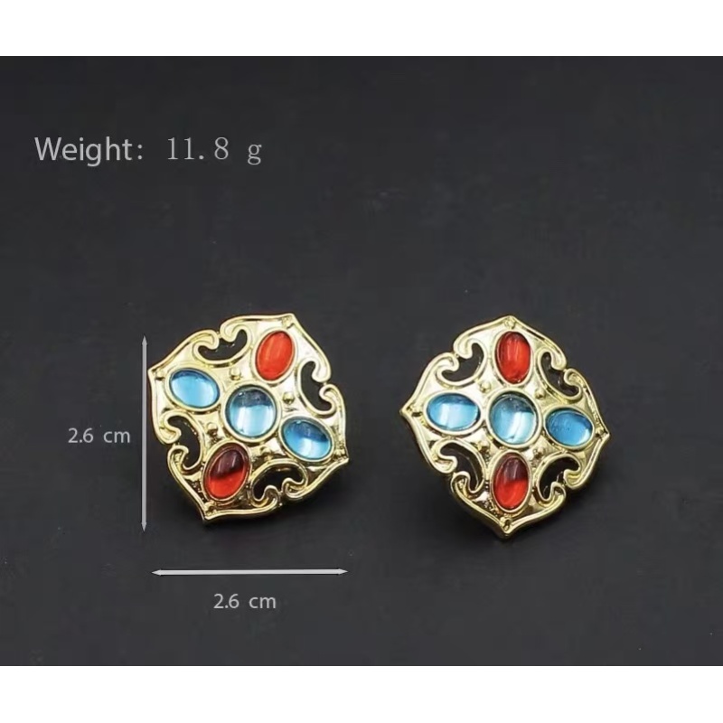 vintage中古 【柔情迷雾】 铜  女士 耳环 YL273