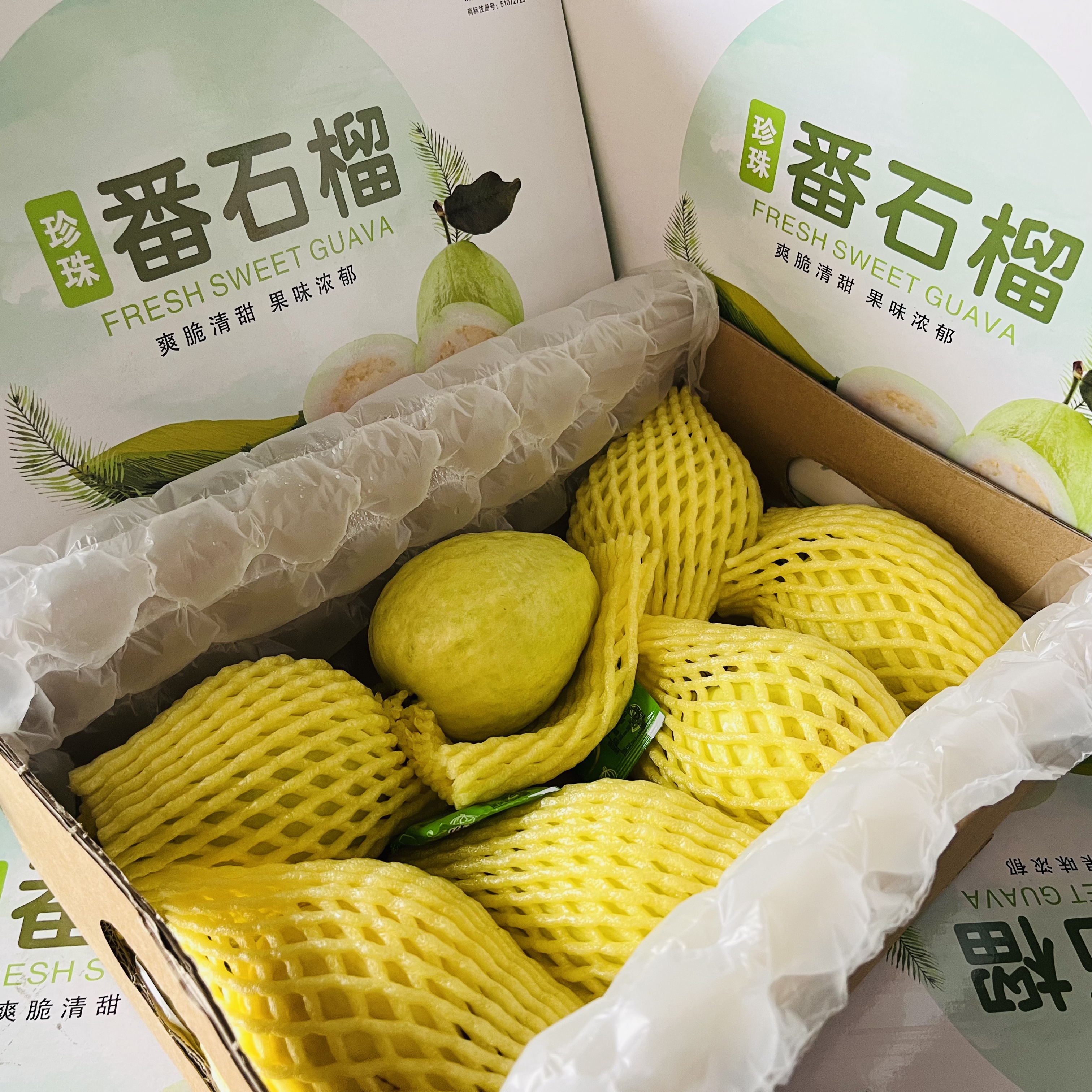 粤乡有礼 树熟冰淇淋奶油芭乐 净重3斤左右 5-8颗