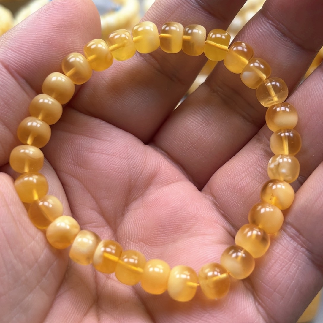 琥珀手链未镶嵌手串
