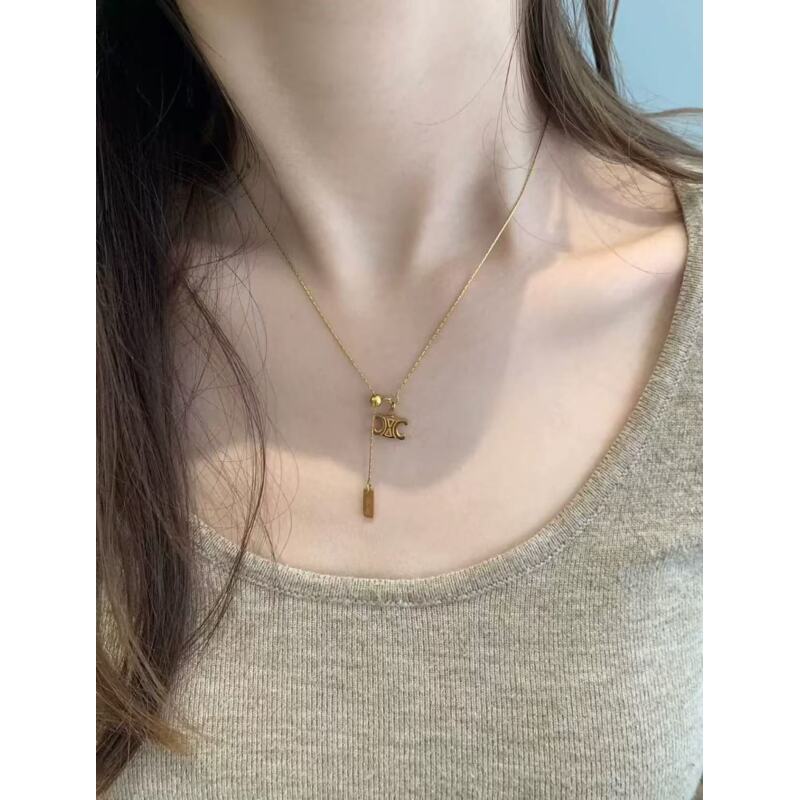 钛钢项链   A444 气质轻奢时尚小众简约ins项链