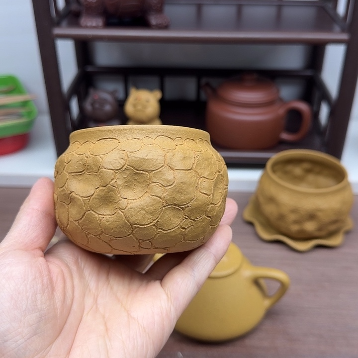 段泥茶案欣怡手制全手工供春主人杯