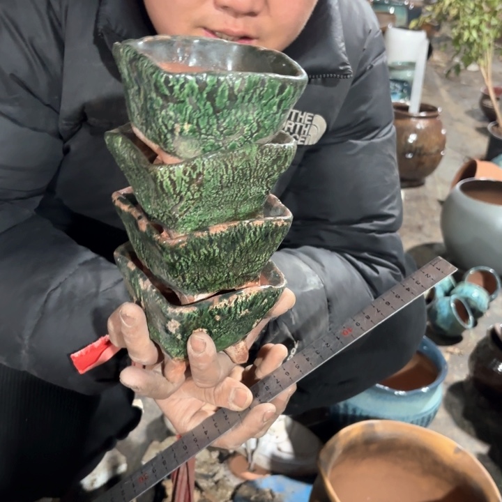 红陶口径 高度 花盆 10 8