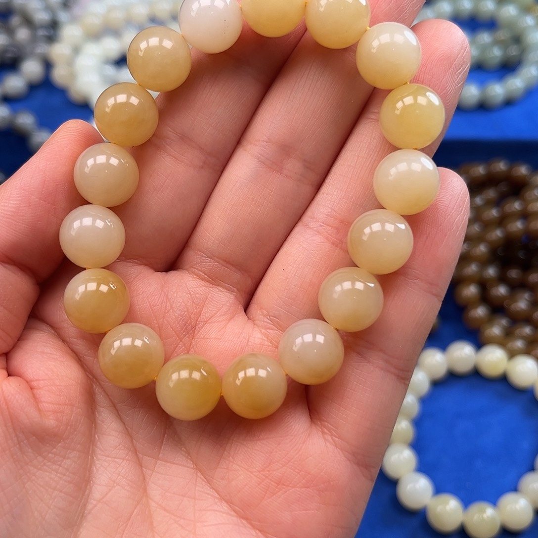 和田玉未镶嵌手链