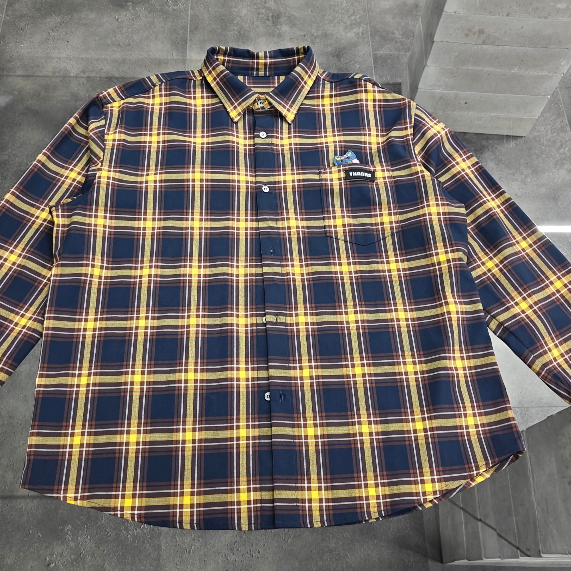 ABIGTHANKS长袖格子衬衫abt511L01CS1089