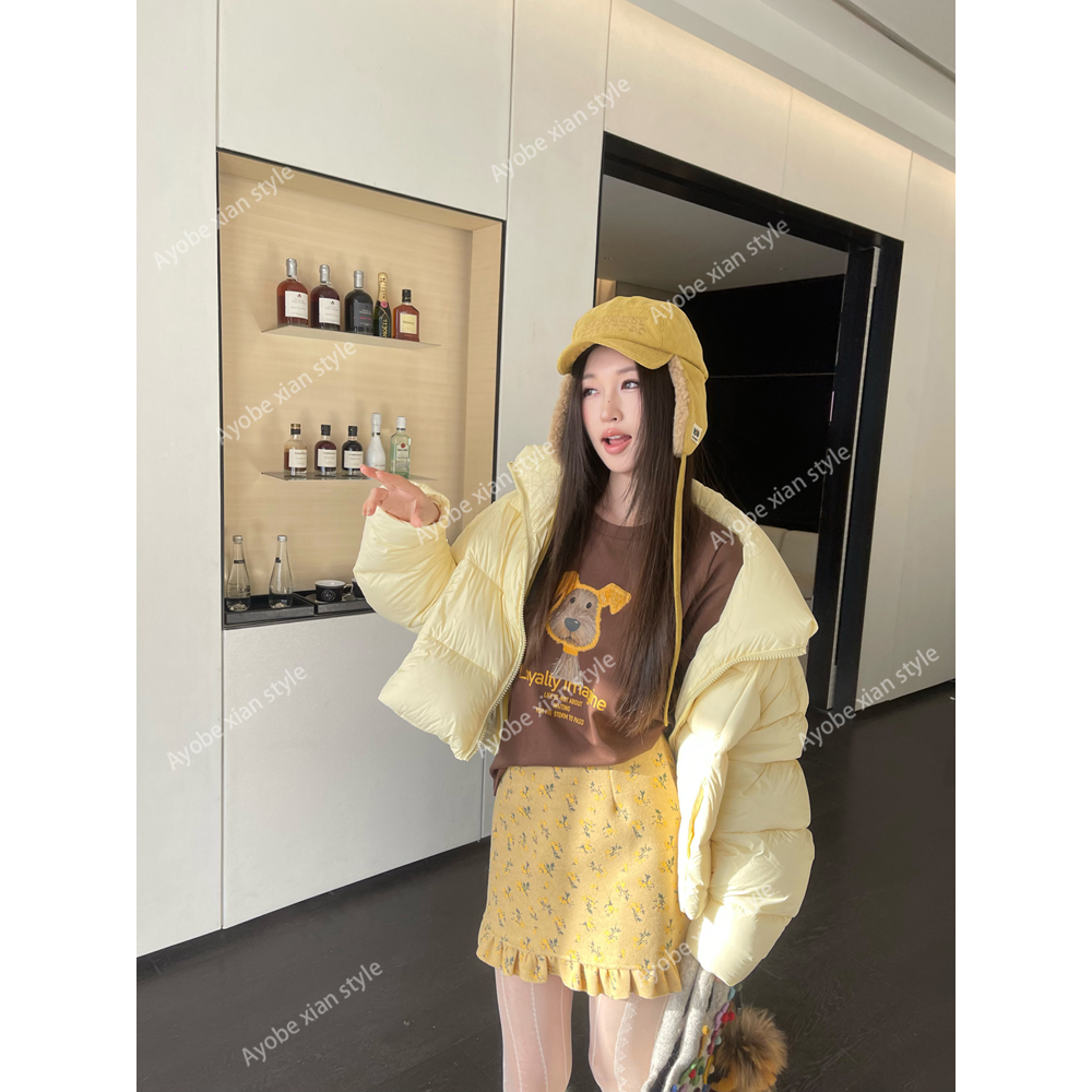 【AYOBE】小贤  清纯甜美少女风减龄碎花木耳边半裙