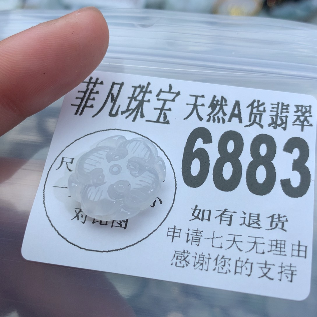 翡翠颈饰未镶嵌6883。