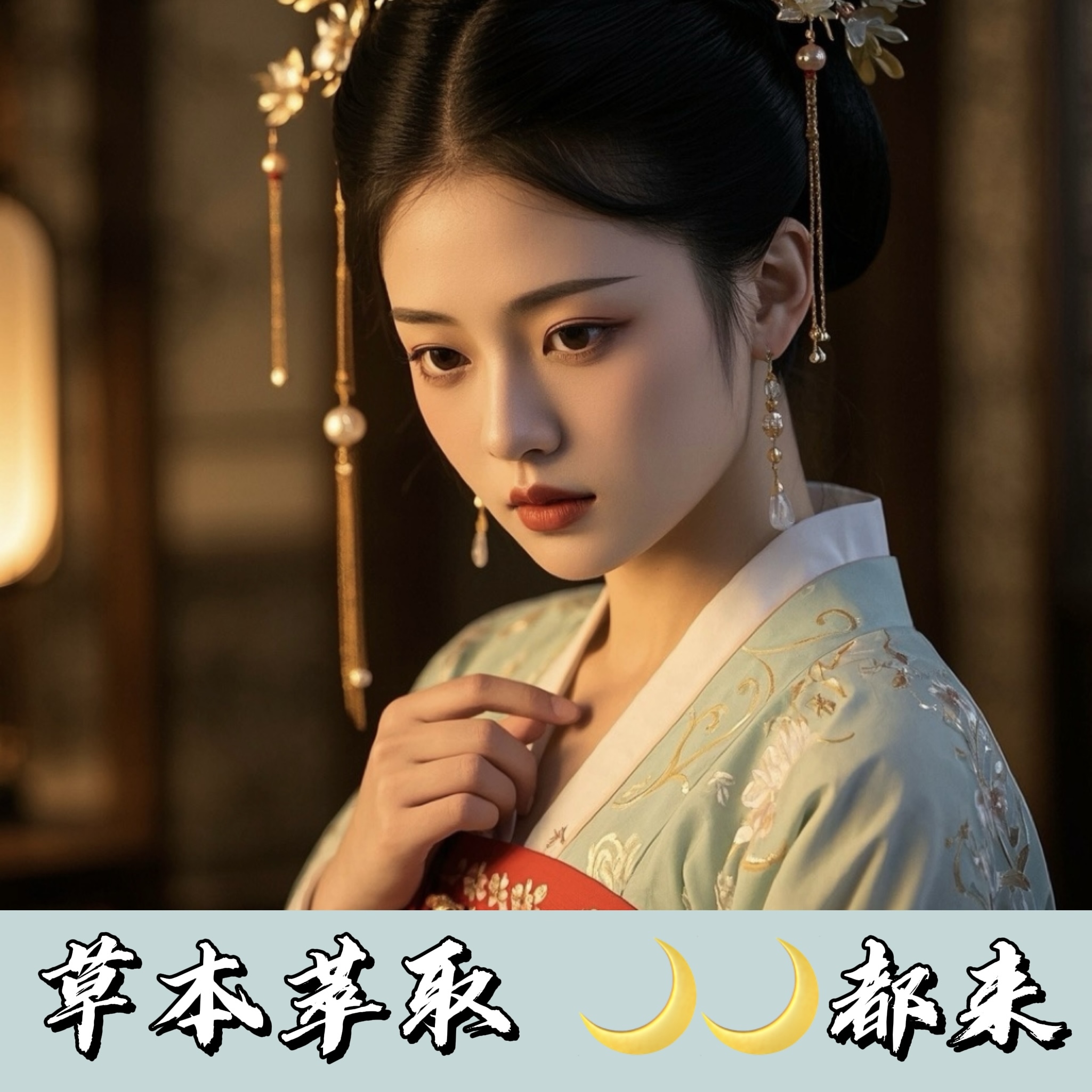 【女神专属福利】晨汲松间月月来，气韵自生华一身清