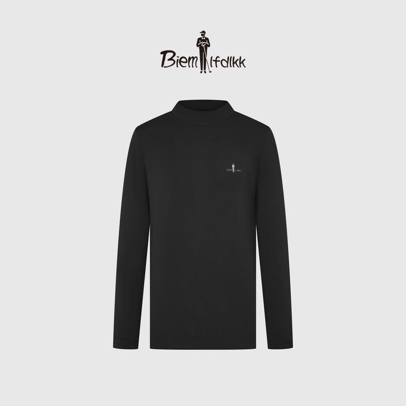 【轻量抗皱】比音勒芬高尔夫秋季新款男上衣休闲立领长袖T恤