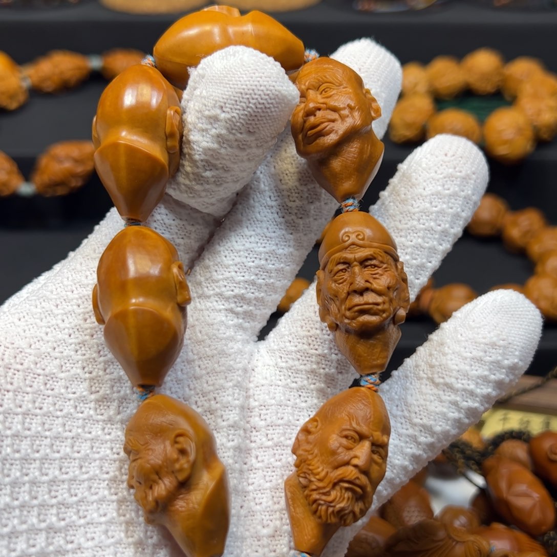 天***鸿橄榄核手串/手链2.0写实七星罗汉