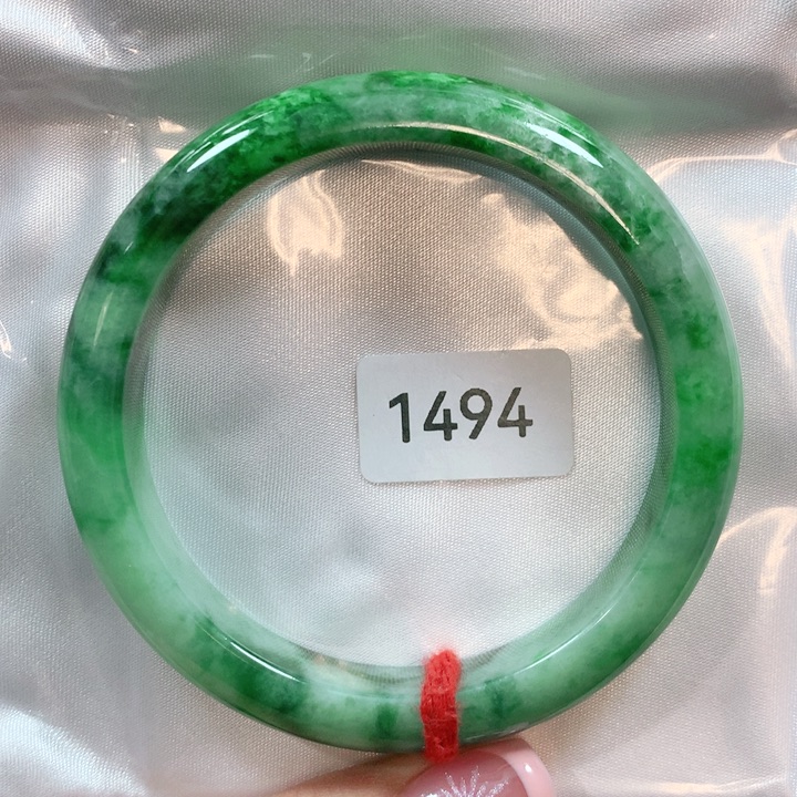 翡翠手镯未镶嵌天然翡翠手镯59