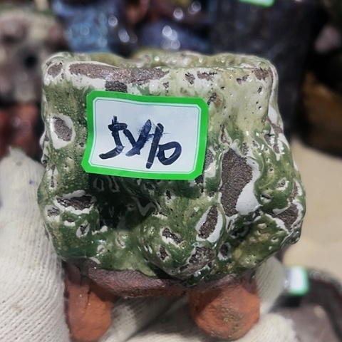 红陶粗陶花盆手工