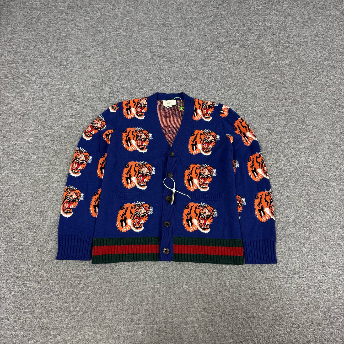 99新 AMIPARIS Gucci 老虎针织开衫 L码