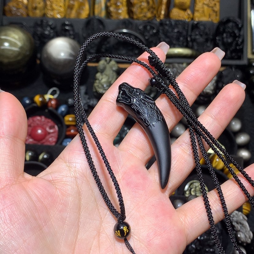 【闪购商品】黑曜岩颈饰未镶嵌丿***空