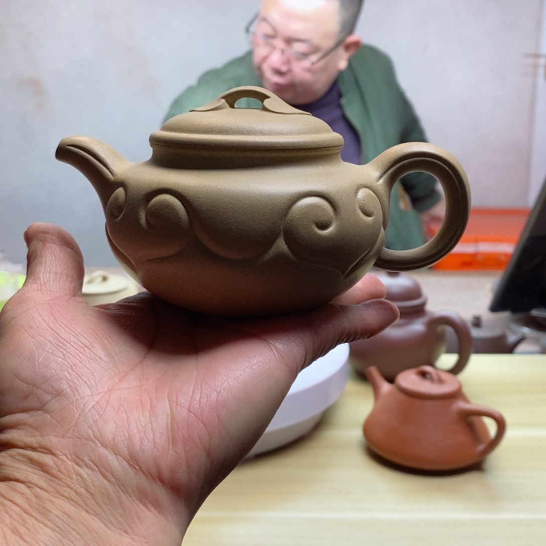 【闪购商品】茶壶本山绿泥澈仿古如意容量230