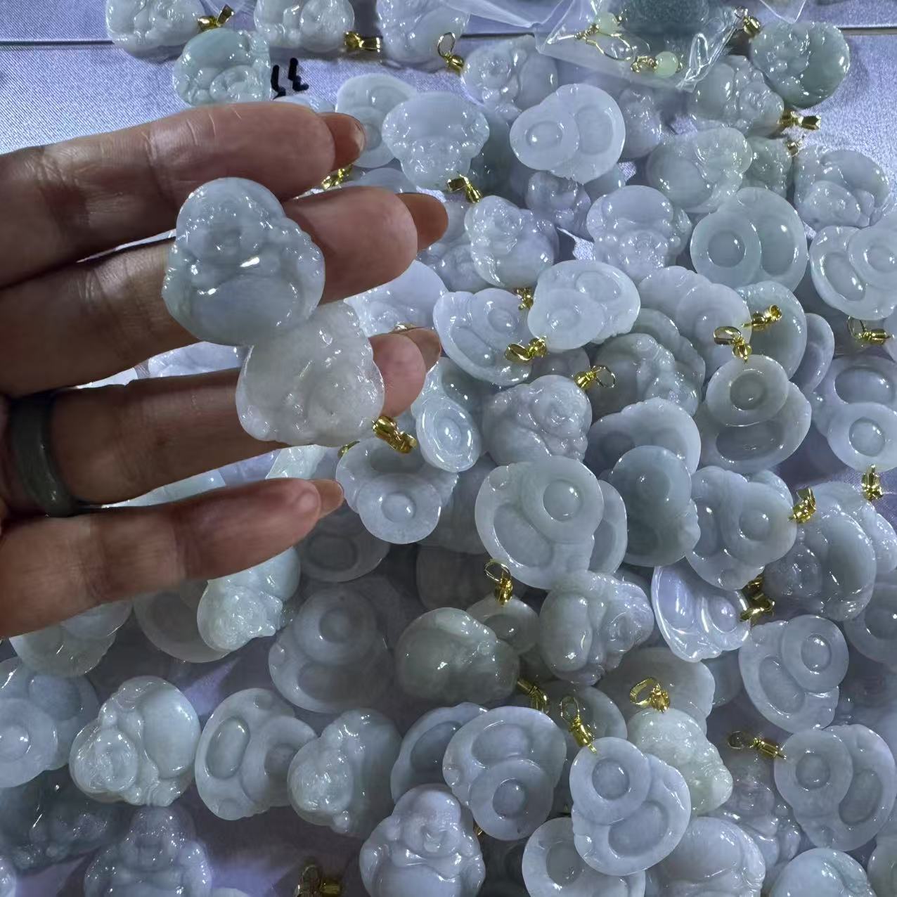 天然A货翡翠佛公吊坠--多样性发一 假一赔三