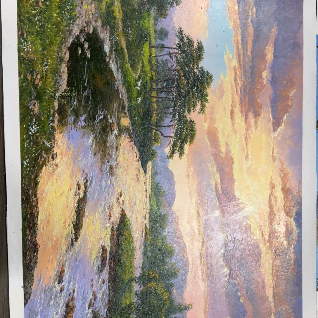 油画我的心好痛啊我的