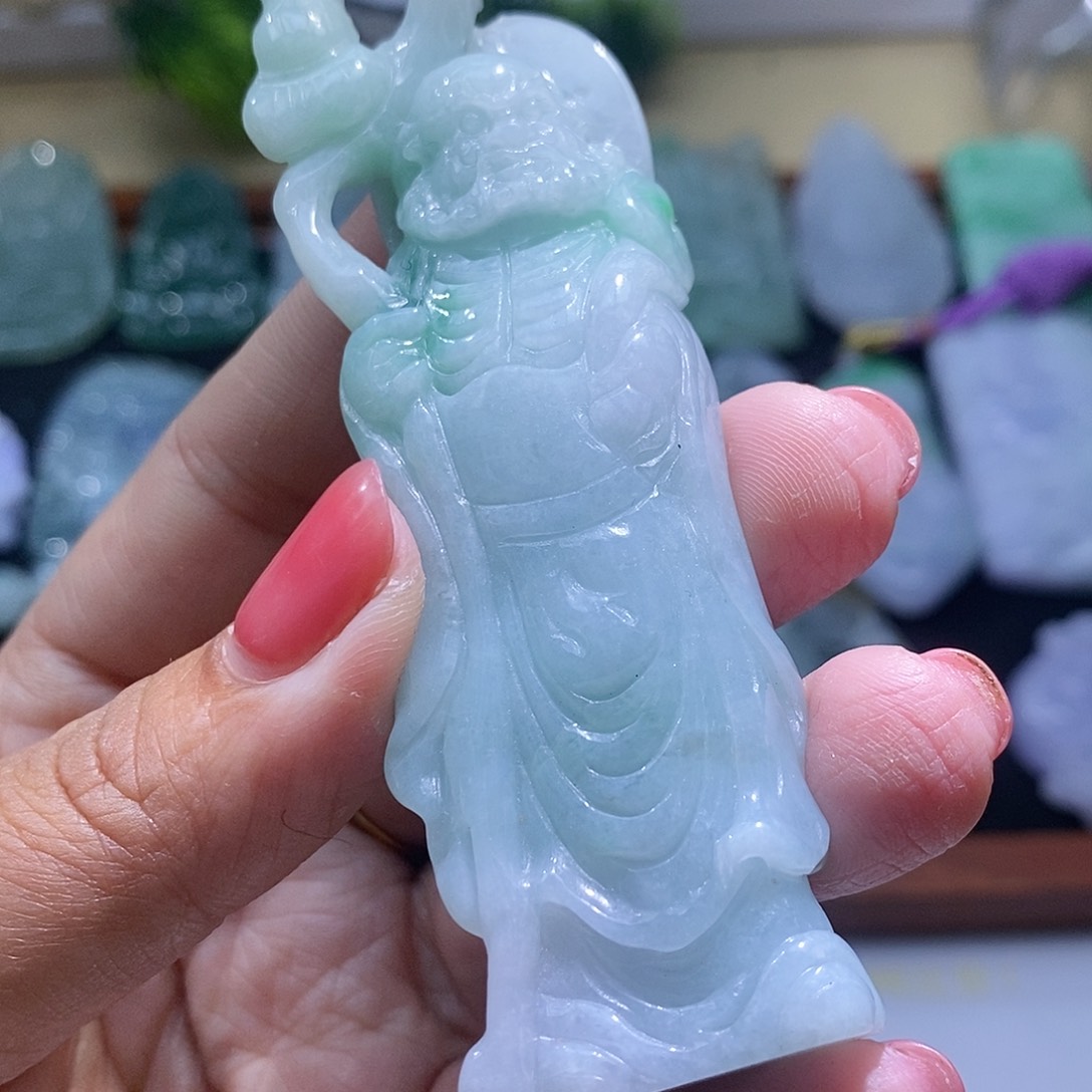 【闪购商品】翡翠未镶嵌颈饰达摩