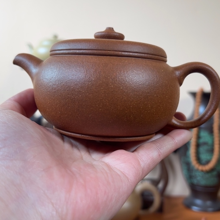 紫砂茶壶汉鼓金降坡