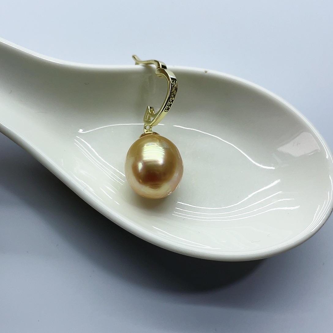 海水珍珠银S925镶嵌颈饰