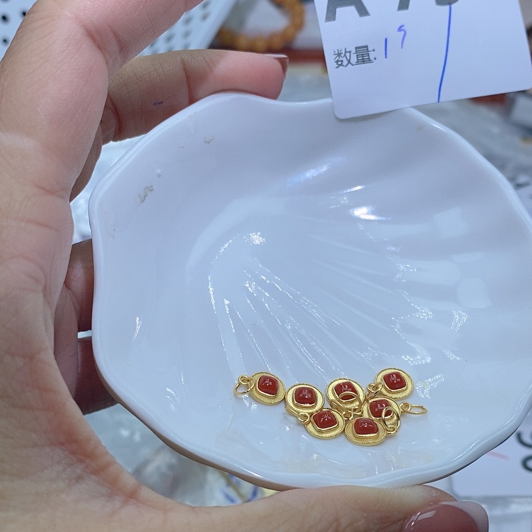 水晶珠宝半成品银S925镶嵌A79