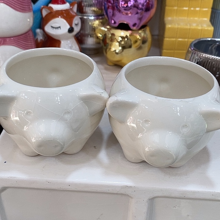 摆件陶陶盆有孔 瑕疵介意勿拍