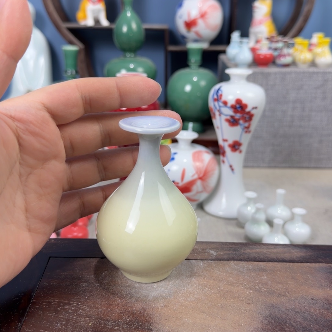 陶瓷手工小花器摆件