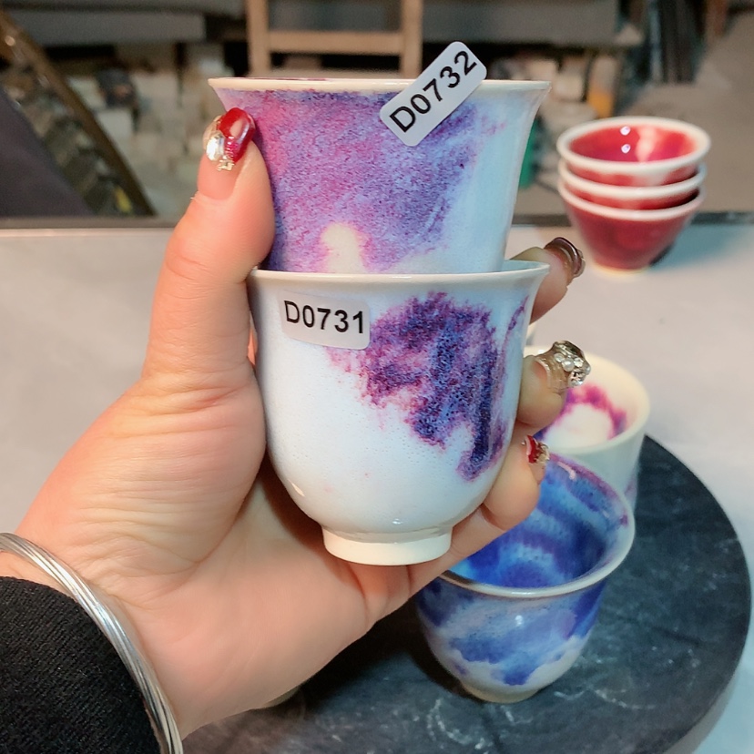 【闪购商品】钧瓷主人杯摆件工艺品