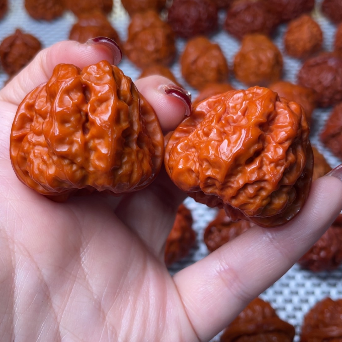 桃核吊坠文玩核桃 手把件 蛤蟆头 39