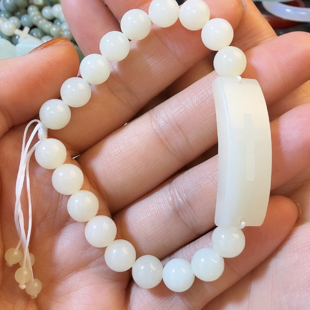 和田玉未镶嵌手链