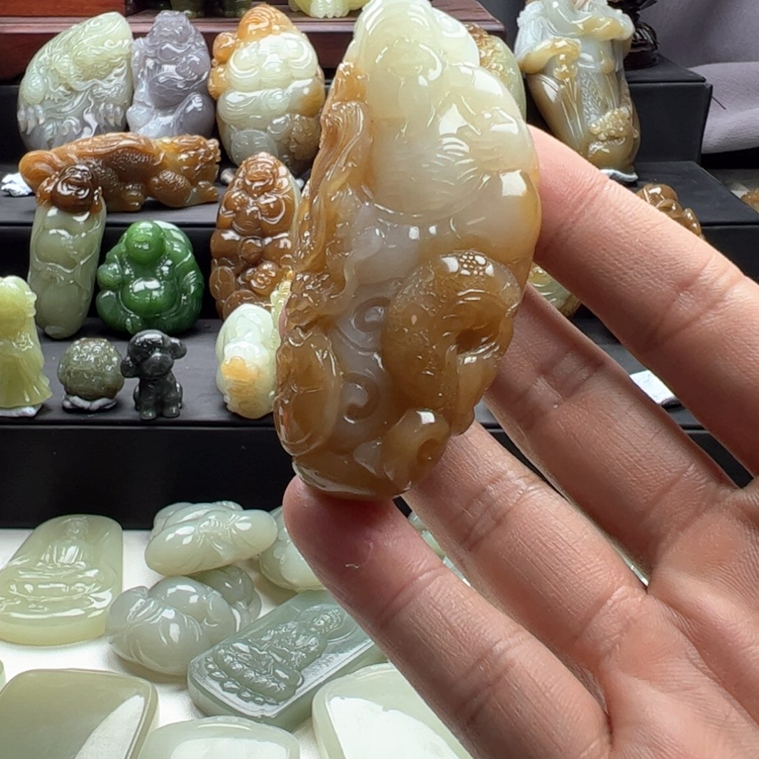 和田玉挂件未镶嵌平*Y