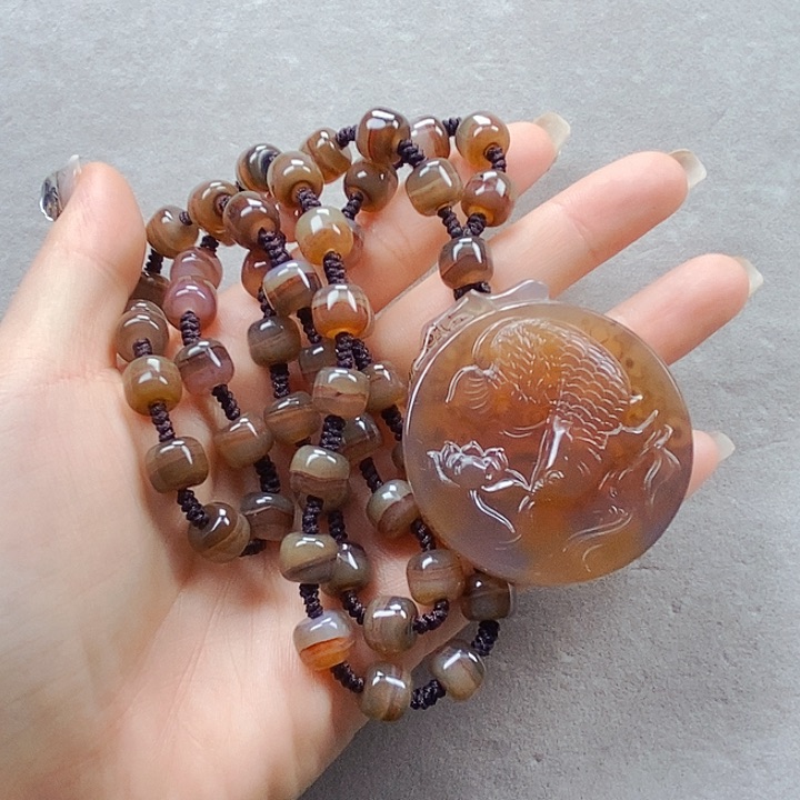 玛瑙/玉髓项链未镶嵌