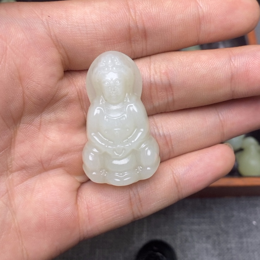 【闪购商品】和田玉未镶嵌颈饰观音