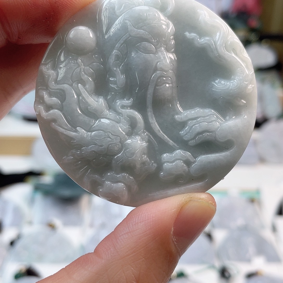 翡翠颈饰未镶嵌0898挂件