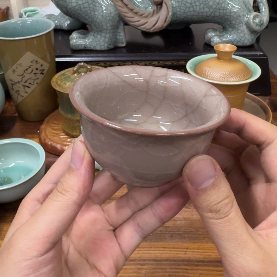 龙泉青瓷茶具微瑕9911