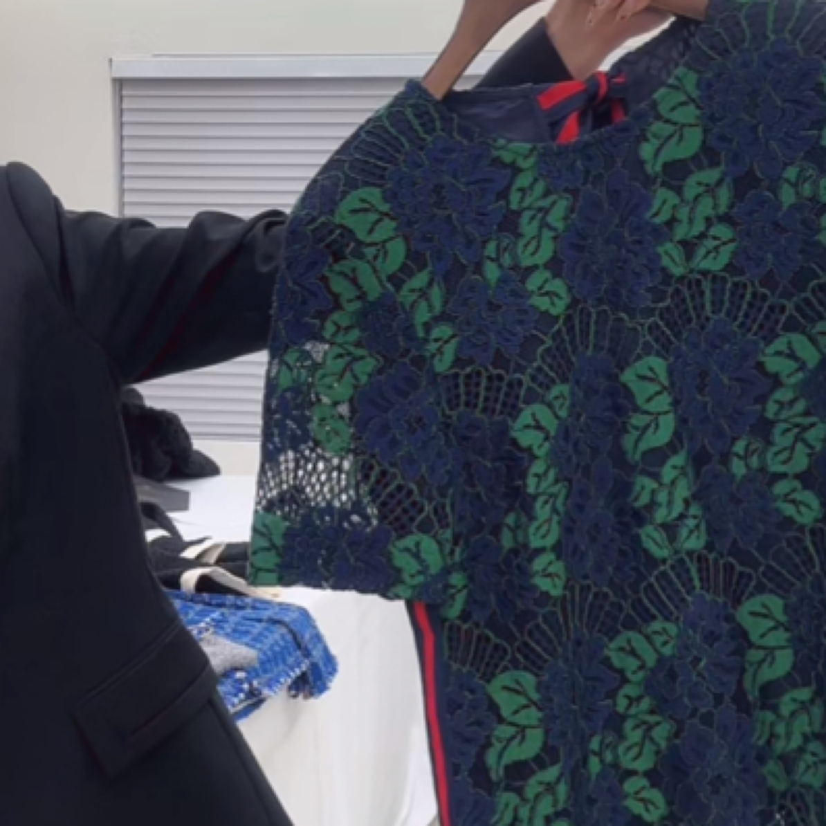 yevachao上衣绿色显瘦