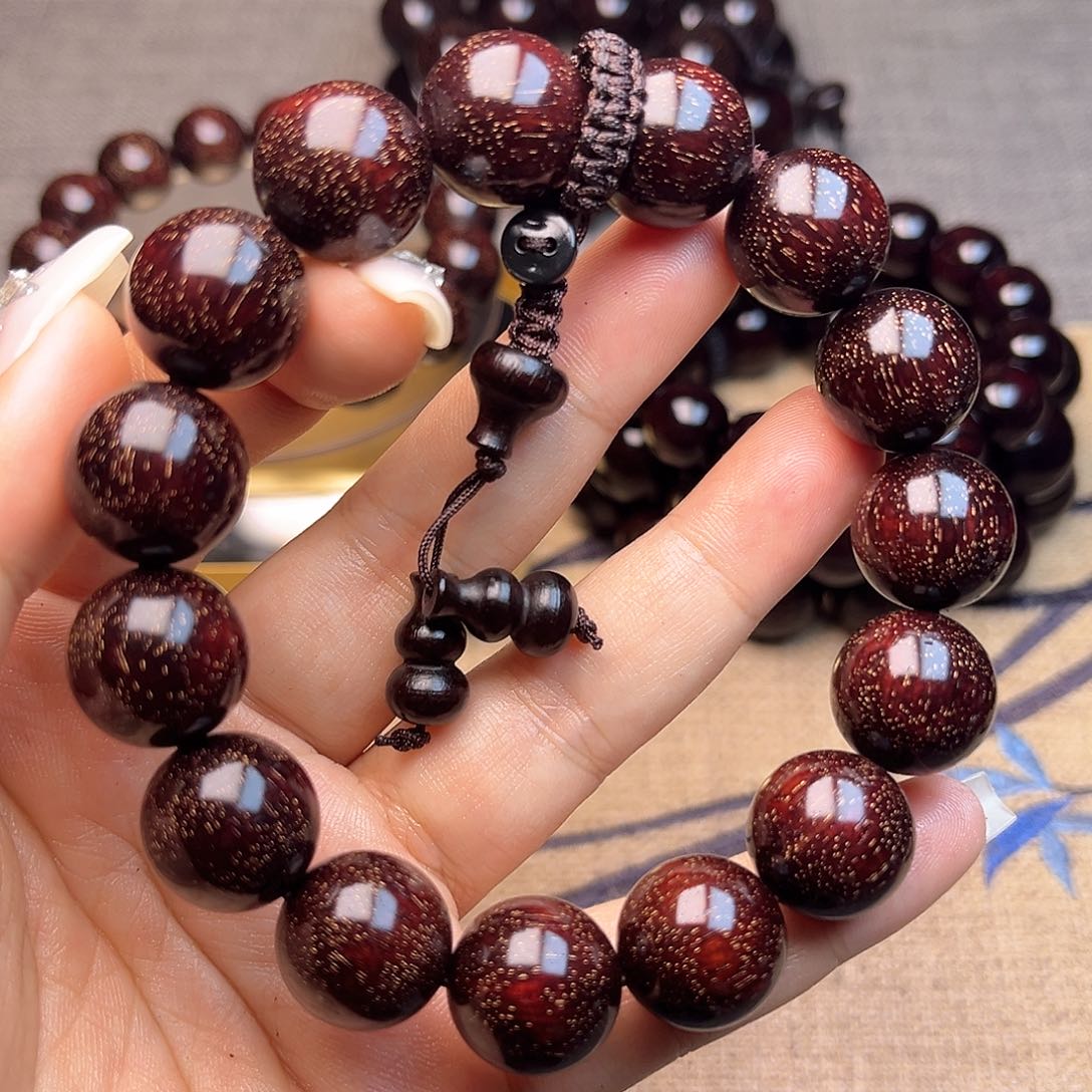 檀香紫檀（小叶紫檀）1.5 15颗满天星