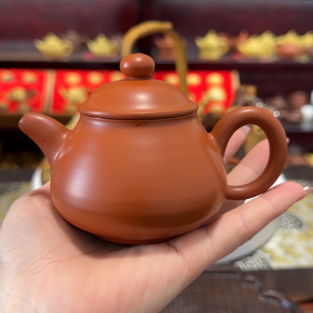 【闪购商品】紫砂茶壶素面红色