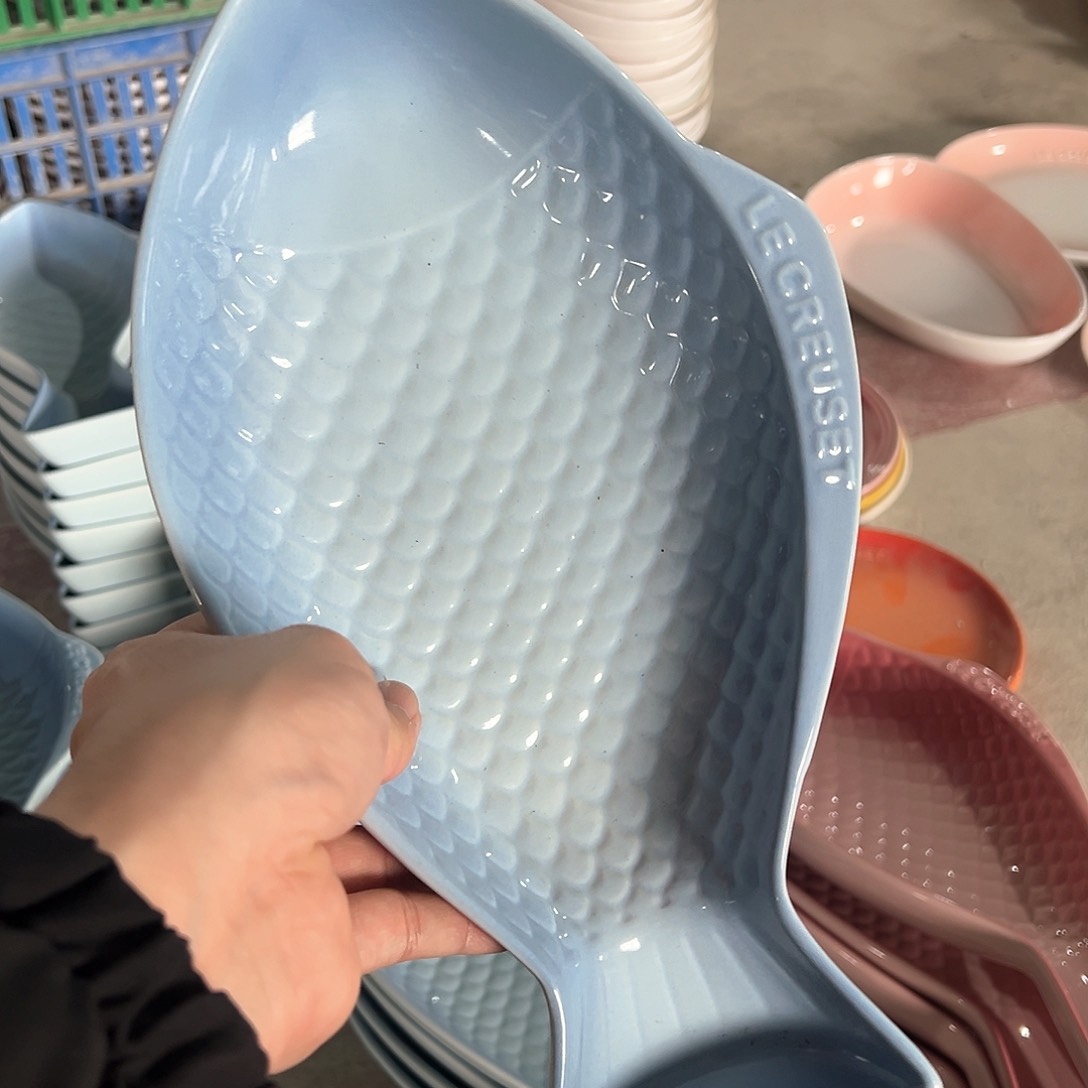 陶瓷 大鱼 天蓝色色色色