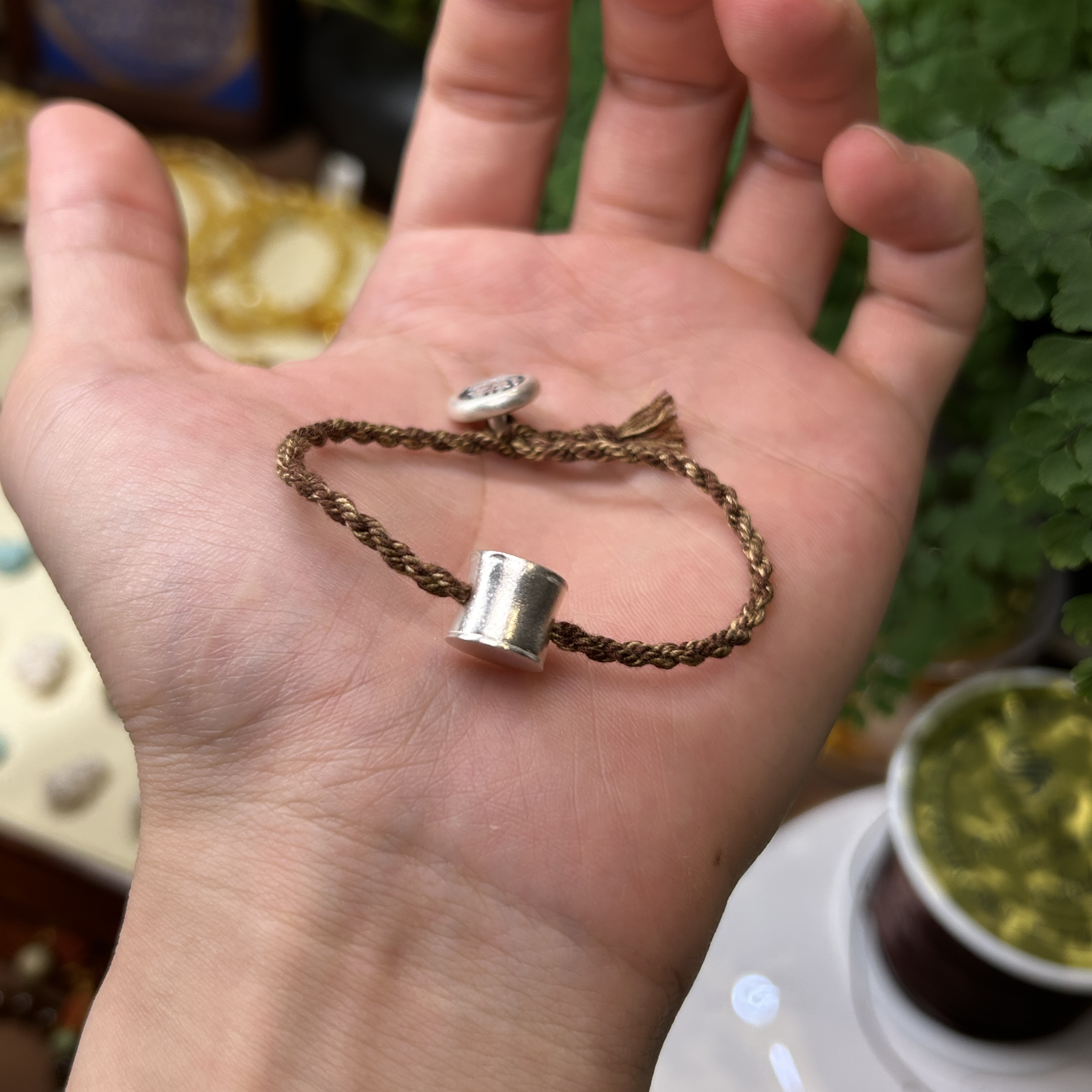 925银布艺银制品 GY「鼓·日进斗金」｜简约编织款手绳  原创设计