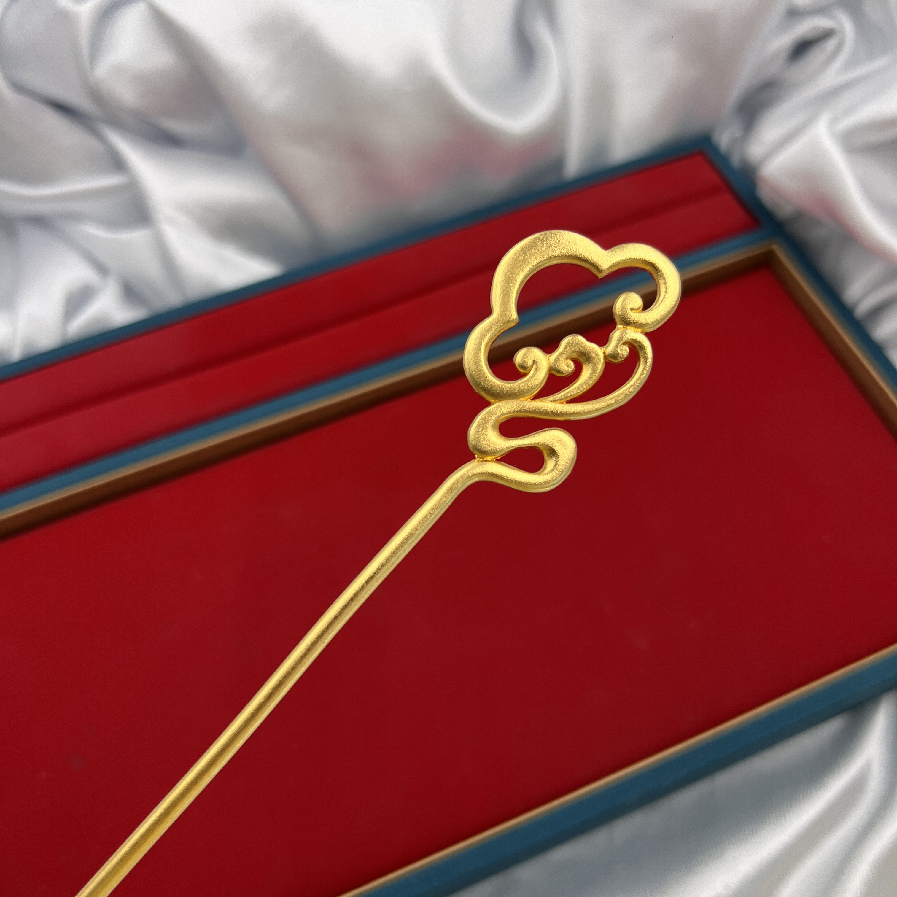 足银银制品 QTY G 祥云实心发簪---现现