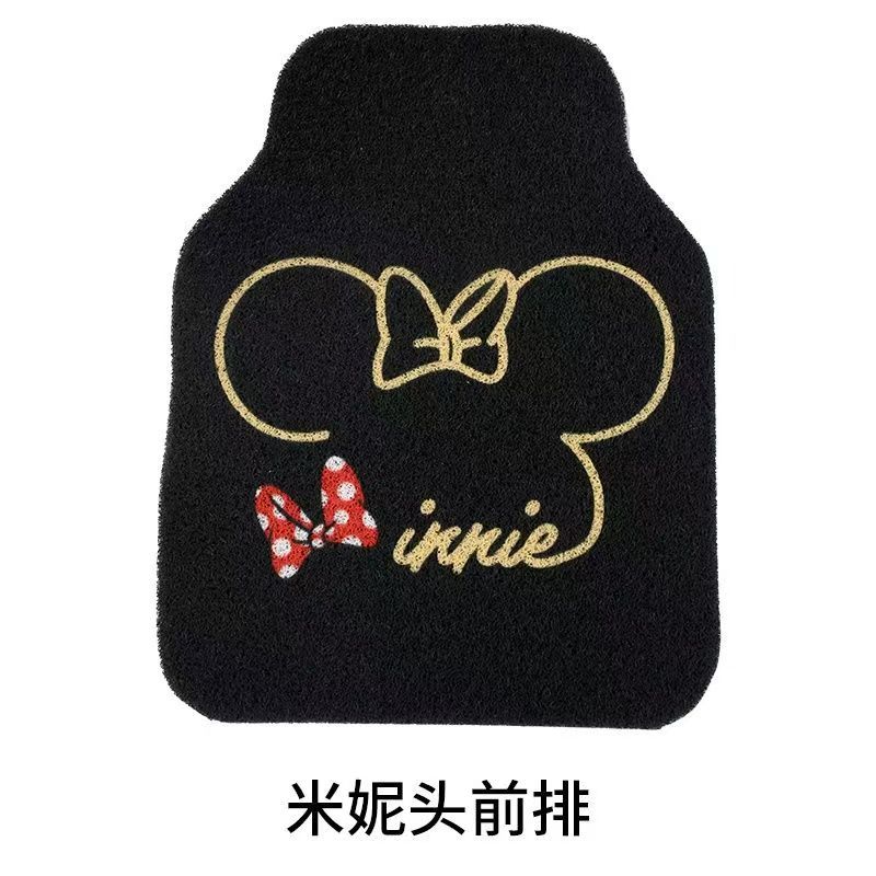 垫子脚踩丝圈通用小垫子车内脚垫卡通除尘可爱主驾驶单片汽车防脏