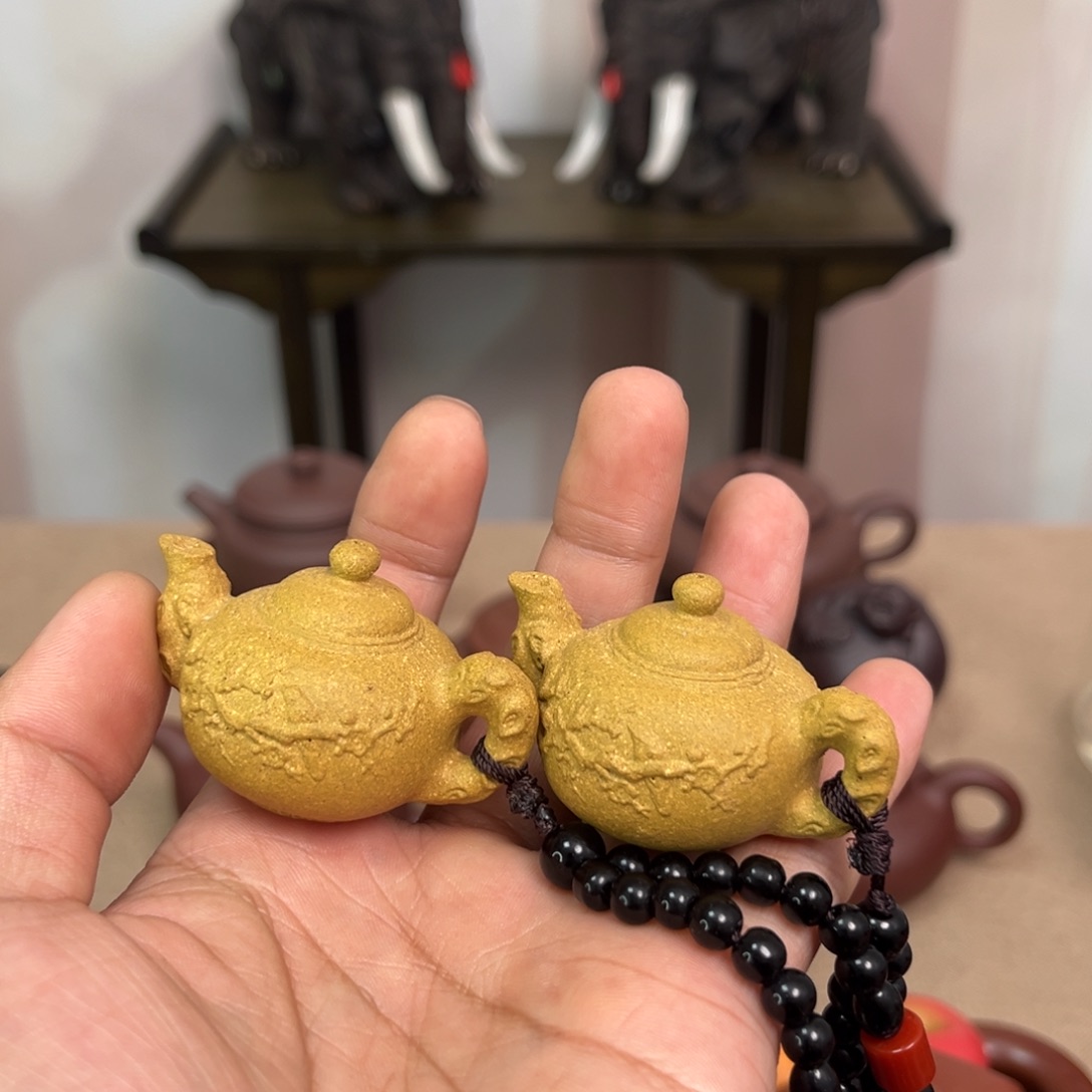 紫砂茶壶紫砂手把件