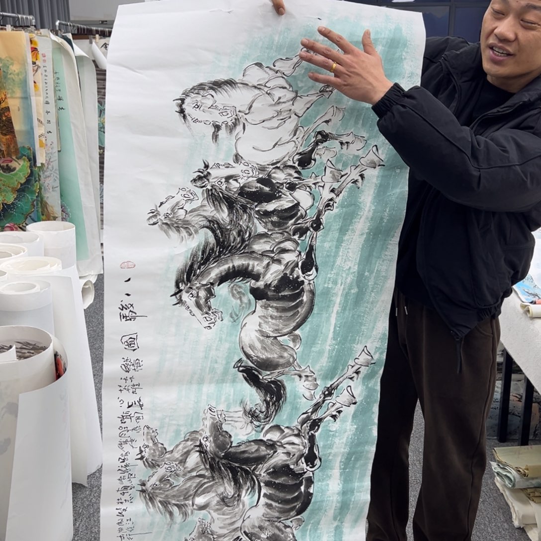 国画纯手绘字画宣纸