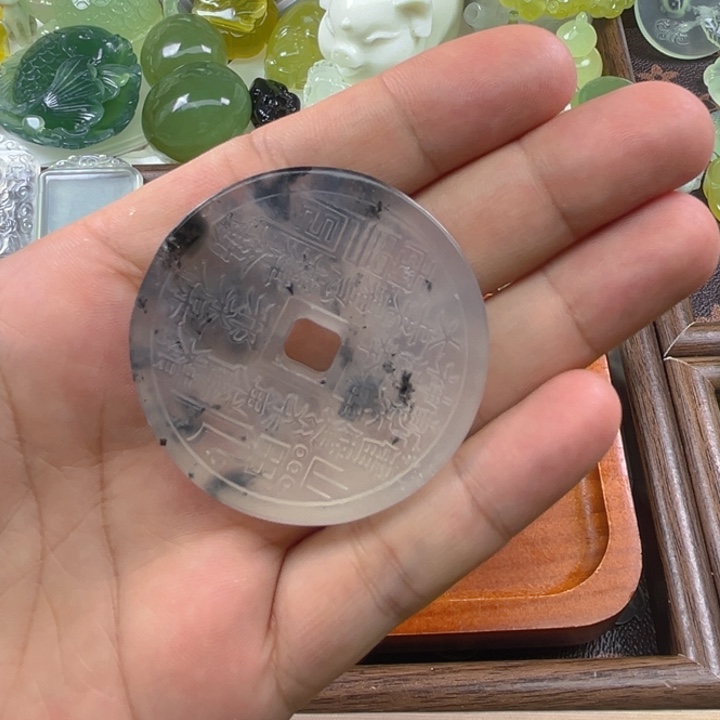 岫玉未镶嵌吊坠(不含链)壁**仞