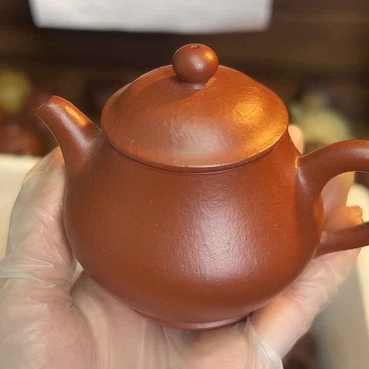 紫砂茶壶宜兴紫砂壶朱泥130